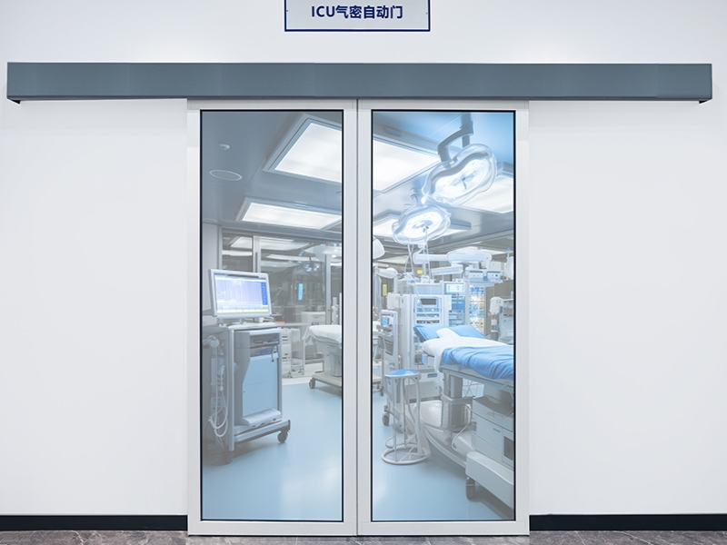 ICU intensive care unit with dual automatic doors