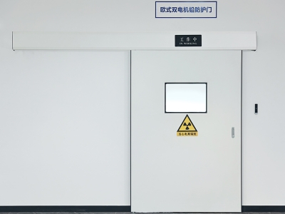 European style dual motor anti radiation door